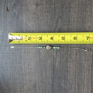 Dainty silver bracelet with beads